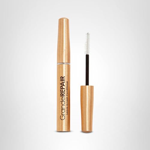 Grande Cosmetics GrandeREPAIR Leave-In Lash Conditioner Strengthens, Softens & Protects with Biotin Peptide & Nourishing Oils- Invisible Formula to Prevent Breakage, Support Healthier Lashes (0.10 oz)