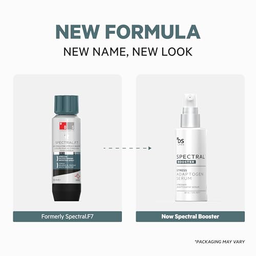 DS Labs Spectral Booster (formerly Spectral.F7) Hair Density Serum, 60mL - Non-Greasy, Leave-In, Supports Fuller, Thicker, Looking Hair, with Astressin-B Peptide & Copper Peptides, Water-Based