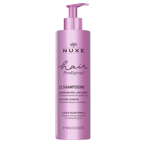 NUXE Hair Prodigieux High Shine Shampoo, Nourishing & Cleansing Radiance Boost with Fermented Pink Camellia Oil