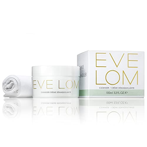 EVE LOM The Original Balm Cleanser - Facial Cleansing Balm - 5-in-1 Facial Cleanser & Muslin Cloth - Deep Cleansing & Gentle Exfoliation, Hydrating Skin Benefits, Removes Waterproof Make-Up