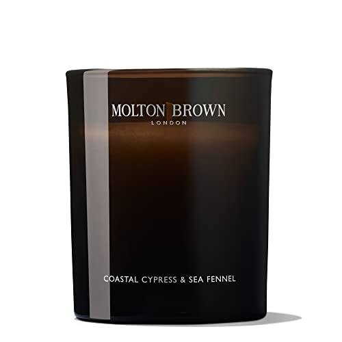 Molton Brown Coastal Cypress & Sea Fennel Signature Scented Single Wick Candle 6.07 oz.