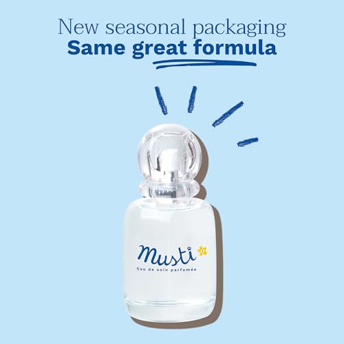 Mustela Musti - Baby Plant-Based Perfume & Cologne Spray - Delicate Fragrance for Boys & Girls - with Chamomile & Honey Extracts - Alcohol Free - 1.69 fl. oz.