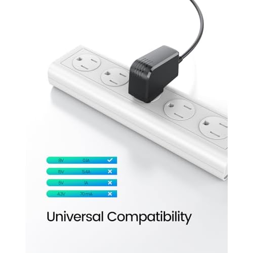8V Power Cord Fit for Philips Norelco HQ840 MG3760 MG3750 Multigroom Series 3000 Shaver Razor Trimmer Charger Power Cord 6FT