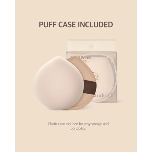 Pang Pang Makeup Powder Puff 1 Pc | Big Makeup Sponge for Foundation | Fluffy Cushion Puff Blender With Latex | Korean Makeup Puff for Foundation and Powder | 2.2In Diamater
