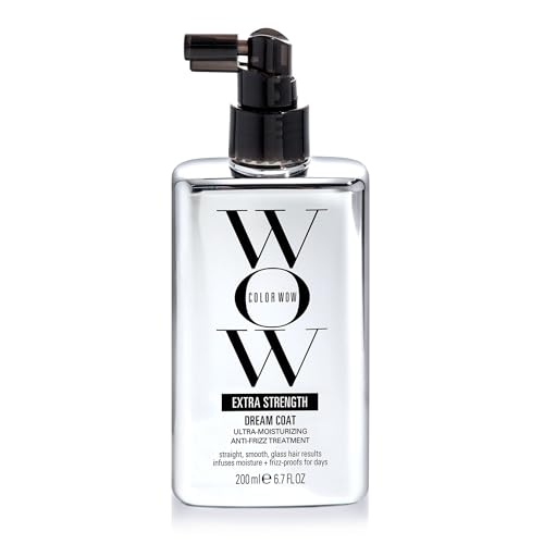 COLOR WOW Extra Strength Dream Coat ? Powerful ultra moisturizing, anti humidity treatment for extremely frizz prone hair| glassy smooth, straight + resistant styles up to 3-4 washes