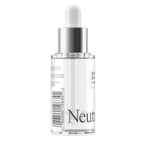 Neutrogena Hydro Boost Glow Booster Primer & Serum, Hydrating & Moisturizing Face Serum-to-Primer Hybrid, Infused with Purified Hyaluronic Acid & Designed to Instantly Hydrate, 1.0 fl. oz
