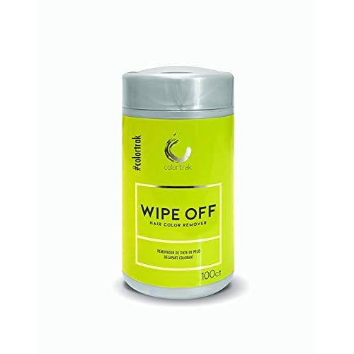 Colortrak Gentle Hair Color Remover Wipes, Moist, Non-irritating Towelettes, Formulated with Aloe, Easily Remove Hair Color Stains from Skin, Convenient Canister, 100 Wipes