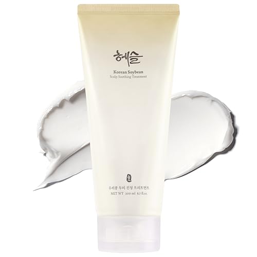 Korean Soybean Scalp Soothing Treatment Conditioner, Silicone-Free, Sensitive Scalp Safe, Damaged Hair, Deep Moisturizing, Shine Enhancing, Stocking Stuffers | 200ml