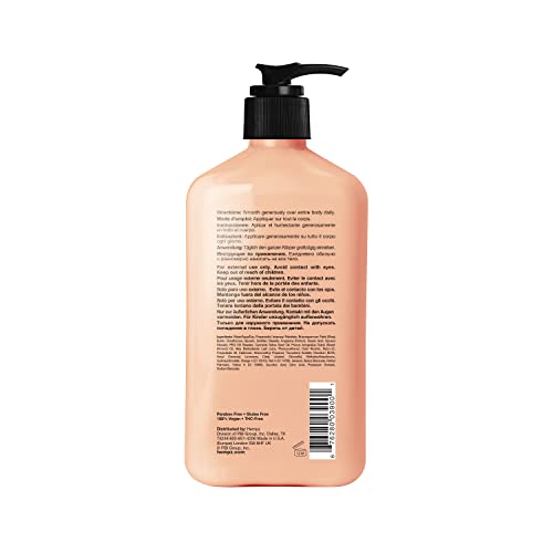 Hempz Body Lotion - Sugared Grapefruit & Raspberry Moisturizer Daily Moisturizing Cream, Shea Butter, Aloe, Body Moisturizer - Skin Care Products, Hemp Seed Oil - 17 Fl Oz
