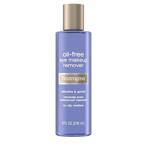 Neutrogena Gentle Oil-Free Eye Makeup Remover & Cleanser for Sensitive Eyes, Non-Greasy Makeup Remover, Waterproof Mascara Remover, Dermatologist & Ophthalmologist Tested, 8 fl. oz