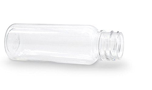 12Pcs 10ml/20ml Empty Refillable Clear Plastic Bottle with Aluminum Screw Cap Travel Small Container (20 ML)