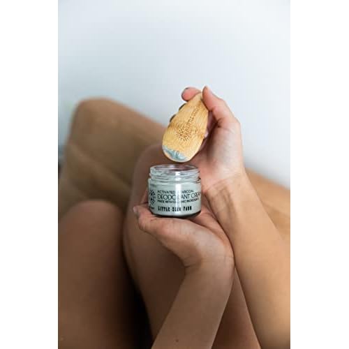Little Seed Farm All Natural Deodorant Cream - Activated Charcoal - Aluminum Free Deodorant for Women or Men, Net Wt. 2.4oz | 68g