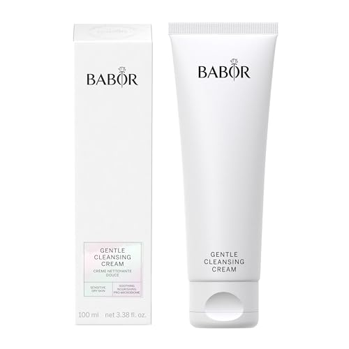 BABOR Gentle Cleansing Cream for Dry and Sensitive Skin, Especially Mild, Skin-friendly and Creamy Cleansing Lotion, Vegan Formula, Gentle Cleansing Milk, 1 x 200 ml