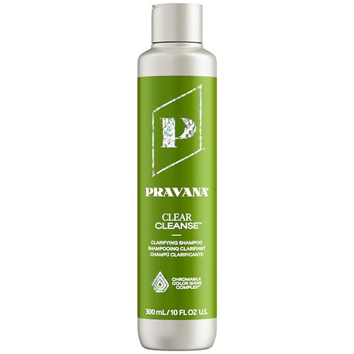 Pravana Clear Cleanse Mineral Diminishing Shampoo | For Clarifying Color Treated Hair | Instantly Removes Hard Water Deposits | Hydrates, Energizes, Volumizes | Eliminates Discoloration | Vegan