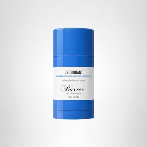 Baxter of California Deodorant, Aluminum & Alcohol-Free Clear Stick, Cedarwood and Oakmoss Essence, 2.65 Ounce