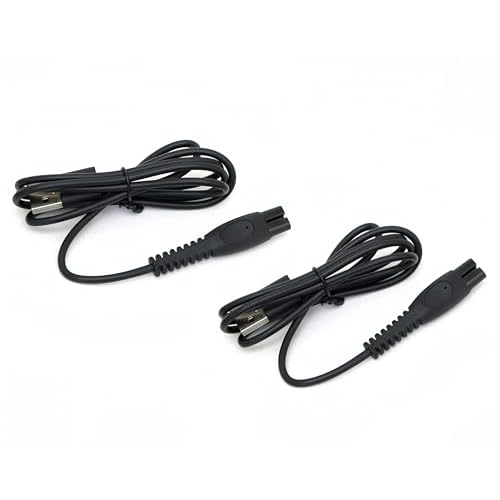 Qjin USB Charger Cable for Philips Sonicare Cordless Power Flosser 3000, 2 Pack