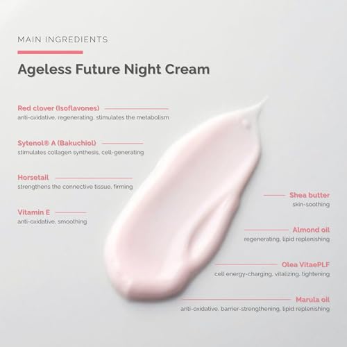 Ageless Future Night Cream (1.7 fl oz) - Skin Improving Anti-Aging Night Care ? Regenerating Night Cream - with Vitamin A - Skin Care - Dr. Schrammek