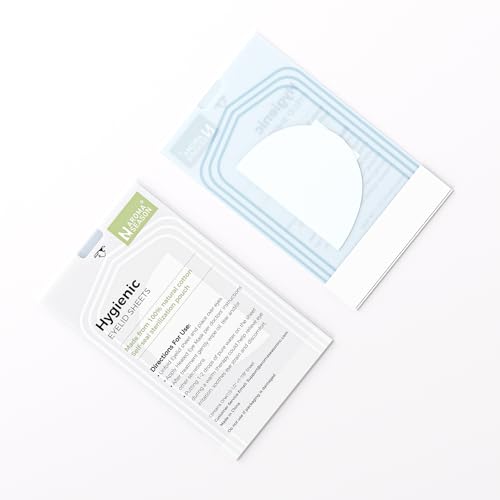 Aroma Season 100% Natural Cotton Hygienic Eyelid Sheets, Perfect for Use with Aroma Season Heated Eye Mask, Warm Eye Compress, Individually Wrapped Untreated Sheets 50 Count Box