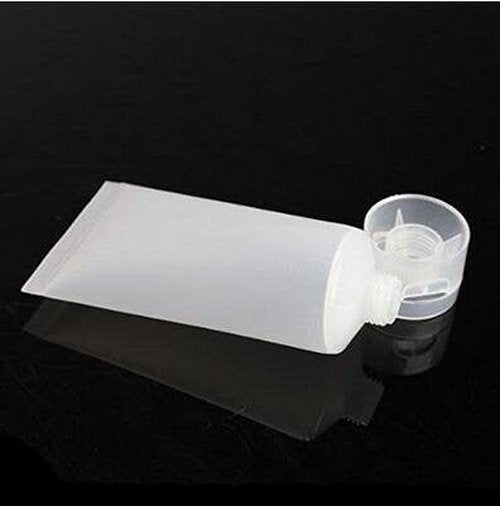 20PCS Clear Empty Refillable Plastic Tubes Bottle Packing Sample Bottles For Shampoo Cleanser Shower Gel Body Lotion (20 ML)