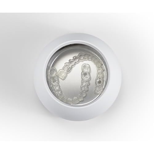 Invisalign Ultrasonic Cleaner | Powered by Zima Dental | Aligner and Retainer Cleaner | Arctic White