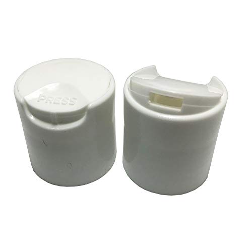 25 PCS Empty White HDPE Bottle 8 oz - Cosmo Round Plastic Bottles - 24/410 Neck White Disc Cap - 24 mm Foil Pressure Seal for Freshness and Leak Prevention - Phthalate Free Approved for Safe Cosmetics
