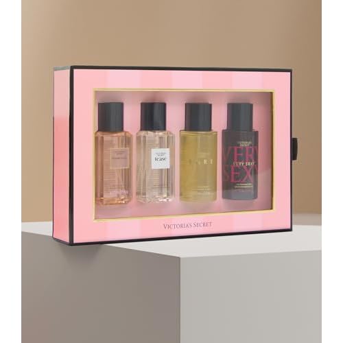 Victoria's Secret Fine Fragrance Mini Mist Gift Set, 4 Piece, Assorted Scents