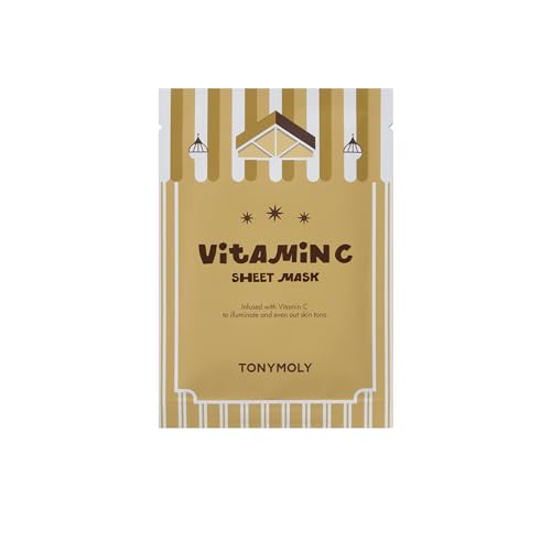 TONYMOLY Mini House of Masks 6-Pack Holiday Skincare Gift Set | Collagen & Vitamin C Korean Sheet Masks | Hydrating, Brightening & Firming Face Masks | Festive Stocking Stuffer for Women
