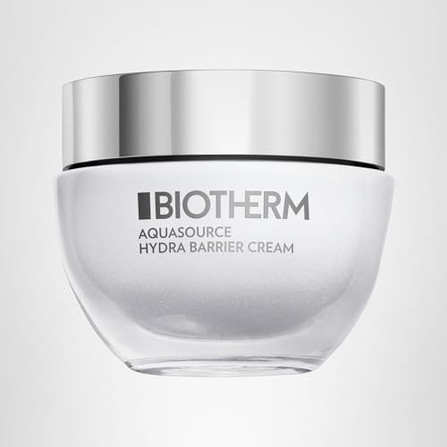 Biotherm Aquasource Hydra Barrier Cream, Lightweight And Fast-Absorbing Face Moisturizer for a Stronger Skin Barrier, with Biotech Plankton, Bio-Ceramides and Hyaluronic Acid 1.7 Fl.Oz.