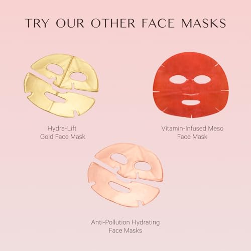 MZ SKIN Vitamin-Infused Meso Face Mask - Hydrogel Treatment for Pigmentation, With Antioxidants, Niacinamide, Hyaluronic Acid & Vitamin C, Fragrance Free