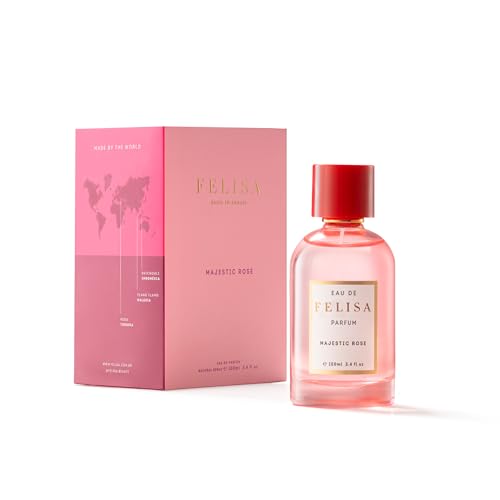 Majestic Rose Eau de Parfum (3.4 fl oz) ? Long Lasting Vegan Floral Perfume, Sophisticated and Timeless Fragrance with Damask Rose, Patchouli, Ylang-Ylang and Fruity Lychee