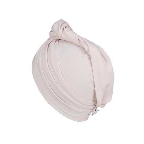 2 PCS Tee Shirt Drying Wrap, Frizz Free, Soft & Lightweight&Flexible, Hair Drying Turban, Gentle Drying Towel Wrap with Button, for Long Hair (Sage&Pink)