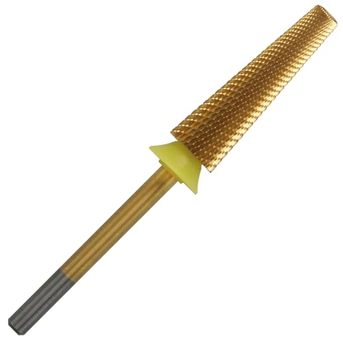 C&I 5 in 1 Nail Drill Bit Super Long Slim Efile Professional Nail Bits Nail Tech Must Have for Extension Nails Acrylic Powder Hard Gel Nail Tip Cuticle Remover Nail Supplies (Extra Fine -XF)