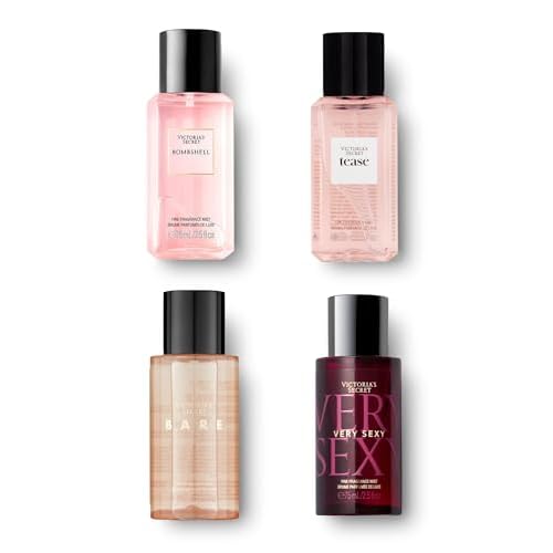 Victoria's Secret Fine Fragrance Mini Mist Gift Set, 4 Piece, Assorted Scents