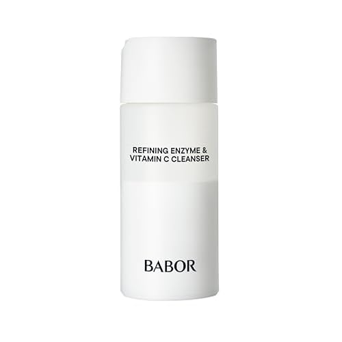 BABOR Enzyme & Vitamin C Powder Cleanser ? Water-Activated Face Wash for Brightening & Exfoliation | Gentle Daily Polish for the Look of Refined Pores & Radiant-Looking Skin | Travel-Friendly