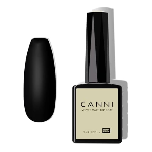 CANNI Matte Top Gel Nail Polish ? 9ML Long-Lasting Soak Off UV LED Gel, Matte Finish for DIY Nail Art at Home or Salon