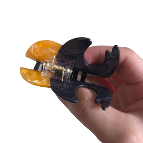 Funny Rhinoceros Beetle Hair Clip,Acetate Hair Clip,Small Claw Clip for Women, 1 Count (Pack of 1)