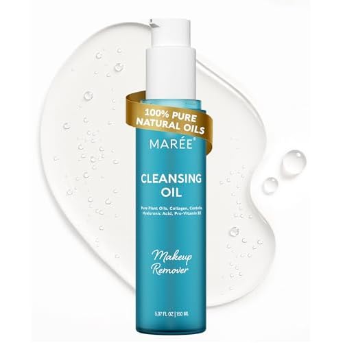 MAREE Deep Cleansing Oil for Face - Makeup Remover Oil Cleanser for Face Skincare - Centella Cleansing Oils Non-Comedogenic - Makeup Blackhead Remover - Pore Cleaner Facial Wash for Sensitive Skin