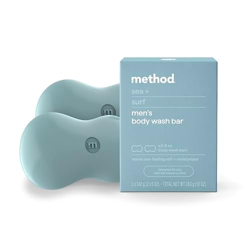 Method Bar Soap, Sea + Surf, Plastic Free, 2 bars, 5oz each
