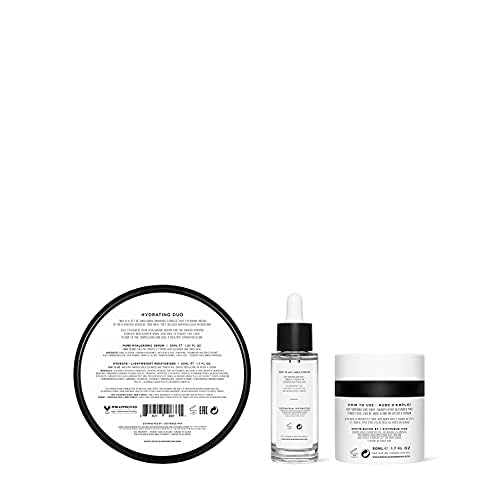 Pestle & Mortar Hydrating Duo gift sets- Hyaluronic Acid Face Serum with Vitamin B5 and Lightweight Anti Ageing Face Moisturizer