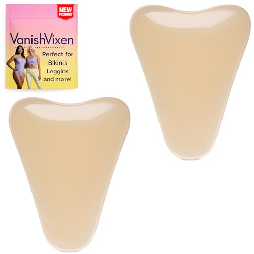 Petite Silicone Anti-Camel Modesty Toe Concealer ? XS 2-Pack ? Seamless, Reusable, Self-Adhesive Covers for Swimsuit, Leggings & Activewear to Cover Frontal Wedge Camal Toe