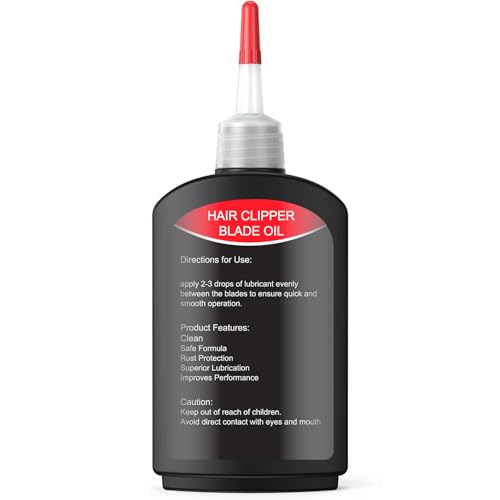 Premium Hair Clipper Blade Lubricating Oil for Clippers, Trimmers, Groomers, Rust Prevention, 4.05oz/120ml,