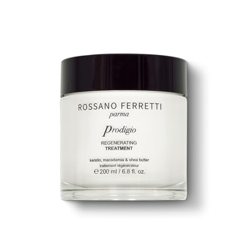 Rossano Ferretti Prodigio Regenerating Treatment | Bond Building Keratin Mask for Intense Hair Repair, Hydration, Softness | Vegan, Luxury | 6.8 Fl Oz