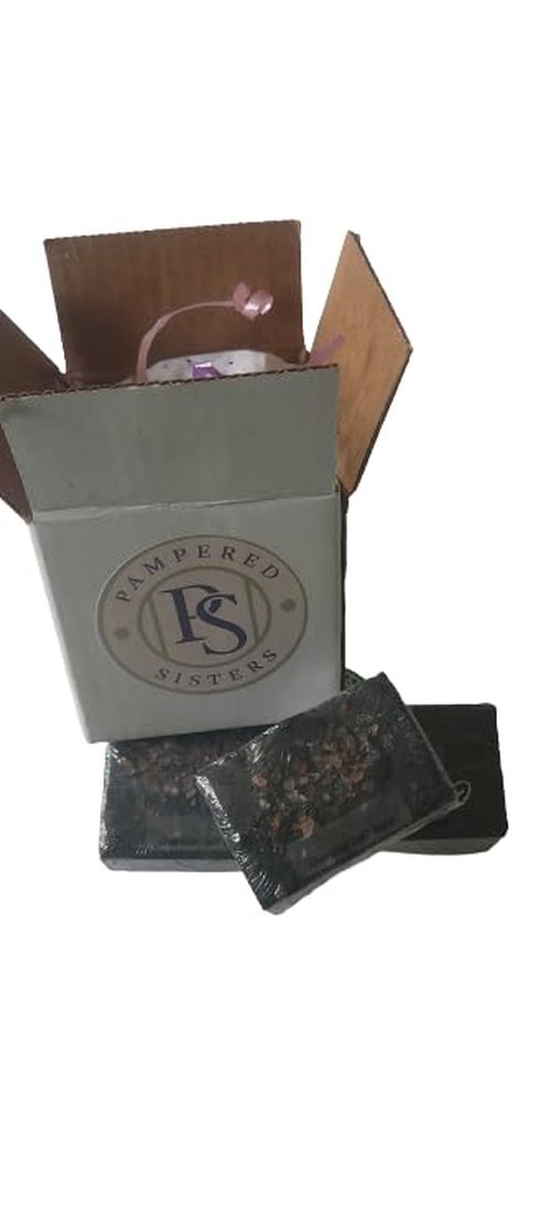 Pampered Sisters | 8.25 oz each| Tea Tree & Peppermint Essential Oil | Activated Charcoal | Sea Salt | Pink Himalayan Salt| Soap Bundle (3-Pack)