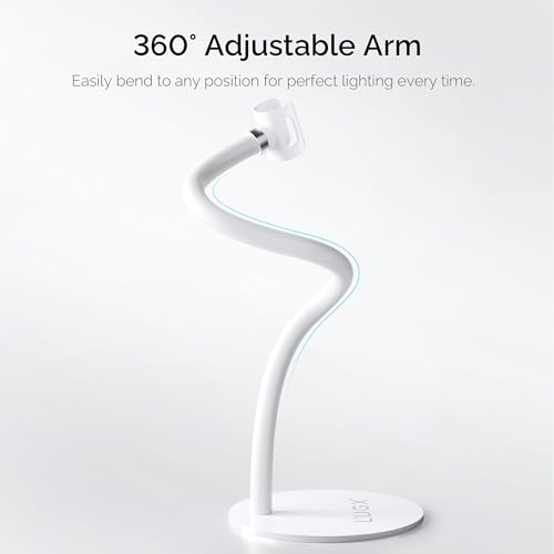 L'UGX Magnetic Handheld uv Light for Gel Nails Stand ? 360¡Æ Rotating Iron Base Holder, Strong Magnetic Mount for Gel Nail Dryer Pen,Detachable Support for Manicure Table or Salon Use