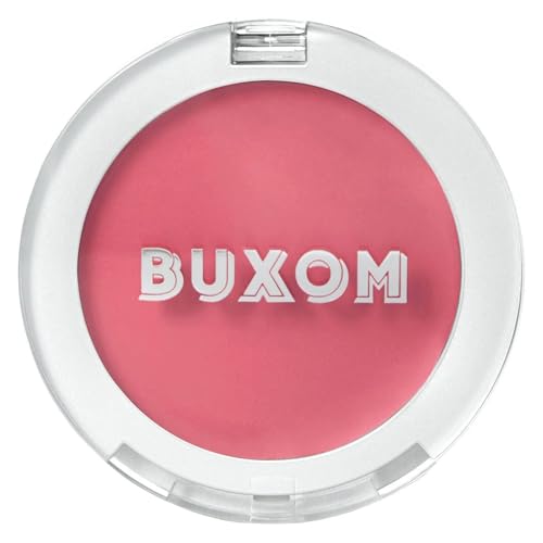BUXOM Plump Shot Peptide Plumping Blush, Lightweight Matte Cream-to-Powder, Medium Buildable Color, Peptide-Infused Formula, Soft-Focus Finish, Cruelty-Free