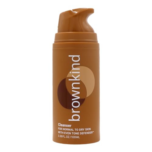 brownkind Cleanser for Normal to Dry Skin – Gentle Hydrating Face Wash, With Amla & Rainbow Algae, Dermatologist-Designed for Melanin-Rich Skin, 100ml