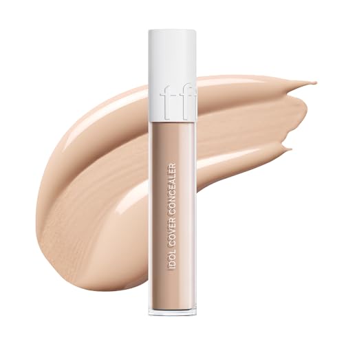 Idol Cover Concealer - Full Coverage, Lightweight, Sweat & Water Proof, Long-lasting, Lightweight, Conceales Dark Circles, Fine Lines, Redness, 0.22 Oz. (P03 Tone up Beige, 0.22 Oz.)