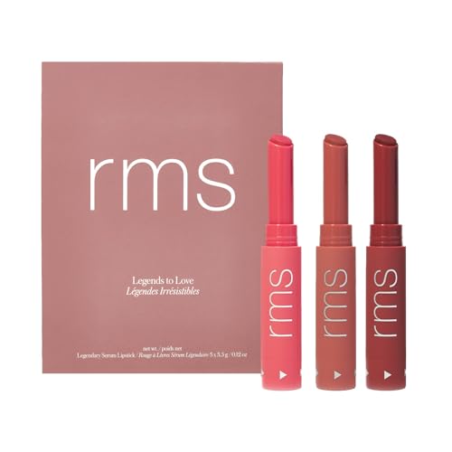 RMS Beauty Legends to Love Kit - Lipstick Set, Lip Tint Makeup Gift Set, Lip Color Gift Ideas, Lip Stain Make Up Kit Beauty Gifts for Teens & Women