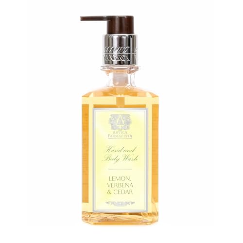 Antica Farmacista Hand & Body Wash - Luxury Nourishing Body Wash - Hydrating Hand Cleansing Wash - Bath & Body Gift - Lemon, Verbena & Cedar, 10 fl oz