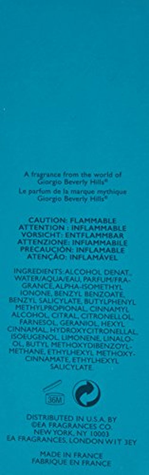 Giorgio Beverly Hills Giorgio Blue Women Eau De Toilette Spray, 3 Ounce